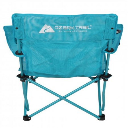 Ozark Trail Quad Folding Beach Chair, Adult, Aqua