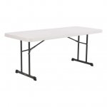 Lifetime 6 Foot Rectangle Folding Table, Indoor/Outdoor Professional Grade, Almond (80249)