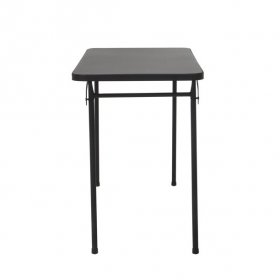 20" x 48" Resin Top Folding Table, Black