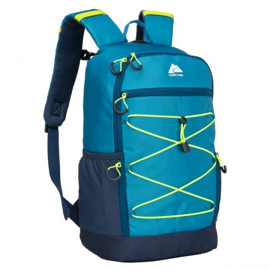 Ozark Trail 20.5 Liter Lightweight Backpack, Fjord Blue, Unisex, Polyester, Adult, Teen