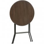 Mainstays 31" Round High-Top Folding Table, Walnut