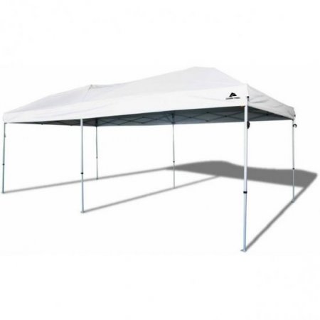 Ozark Trail 20' x 10' Straight Leg Outdoor Easy Pop-up Canopy, White