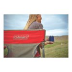 Coleman Outpost Breeze Folding Adult Deck Chair, Red