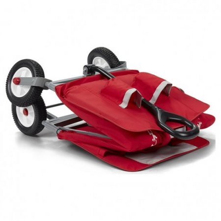 Open Box Radio Flyer All Terrain 3-in-1 Off Road EZ Fold Wagon, Red