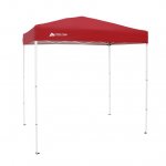 Ozark Trail 4' x 6' Instant Straight Leg Pop-up Canopy, Outdoor Shading Shelter, Brilliant Red