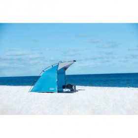 Coleman Skyshade Small Compact Beach Shade, Caribbean Sea Blue