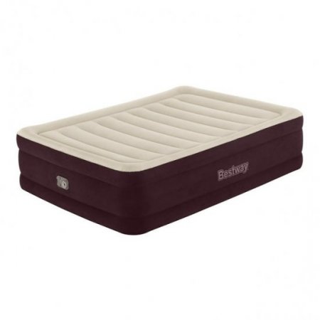 Bestway? Maroon Tritech Airbed Queen 20" with Built-in AC Pump