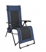 Ozark Trail Quad Zero Gravity Lounger Camping Chair, Blue, Adult, 20.3lbs