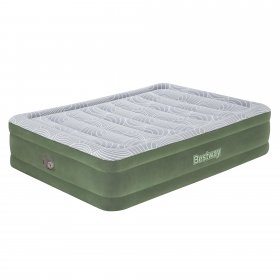 Bestway Fashion Flock Sage 18" Queen Air Mattress with Built-in Pump