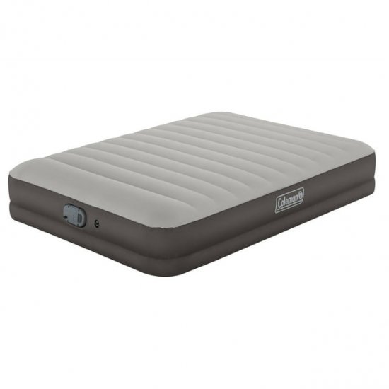 Coleman AlwayzAire Tough Guard Air Mattress Queen 14\" with Rechargeable Dual Pump