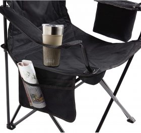 Coleman Portable Camping Quad Chair with 4-Can Cooler