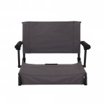 Ozark Trail Hard Arm Stadium Seat, Gray