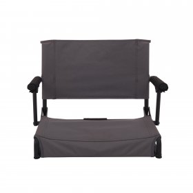 Ozark Trail Hard Arm Stadium Seat, Gray