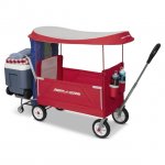 Radio Flyer, 3-in-1 Tailgater Wagon with UV Canopy, Folding Wagon, Red