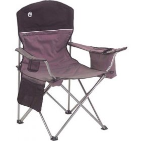 Coleman Portable Camping Quad Chair with 4-Can Cooler, Adult