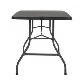 Cosco 6 Foot Centerfold Folding Table, Black (Pack of 2)