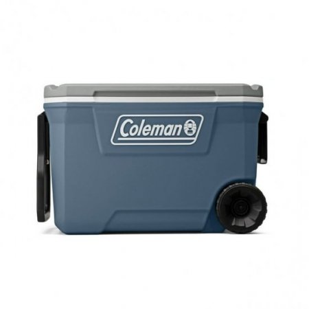 Coleman 316 Series 62QT Lakeside Blue Hard Chest Wheeled Cooler; Backyard, Camping, Beach, Tailgate