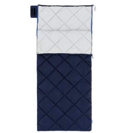 Ozark Trail XL Deluxe 40-Degree Warm Weather Rectangular Adult Sleeping Bag, Navy Blue, 80"x36", extra long