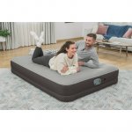 Coleman AlwayzAire Tough Guard Air Mattress Queen 14" with Rechargeable Dual Pump