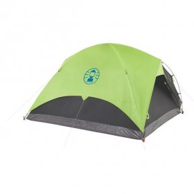 Coleman? 4-Person Carlsbad? Dark Room? Dome Camping Tent with Screen Room, 2 Rooms, Green