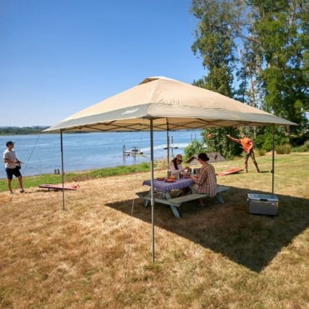 Coleman Back Home Pop-Up Canopy Tent, 13x13ft Portable Shade Shelter Sets Up in 3 Minutes with UPF 50+ Sun Protection, Great for Campsite, Park, Backyard, Tailgates, Beach, Festivals, & More