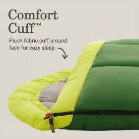 Coleman Arch Bay Cold Weather Sleeping Bag with ZipPlow & Thermolock, Green