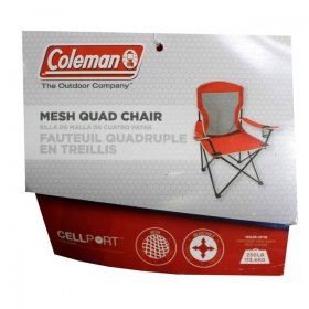 Coleman Comfort Cool Mesh Quad Chair - Red