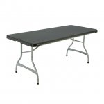 Lifetime 6 Foot Rectangle Folding Table, Indoor/Outdoor Commercial Grade, Black (280350)