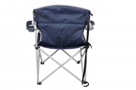 Ozark Trail Big and Tall Chair with Cup Holders, Blue, Adult