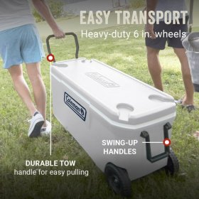 Coleman 316 Series 100 Quart Marine Wheeled Cooler