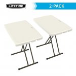 Lifetime 30 in. Almond Personal Table 2-Pack - 80885