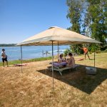 Coleman Back Home Pop-Up Canopy Tent, 13x13ft Portable Shade Shelter Sets Up in 3 Minutes with UPF 50+ Sun Protection, Great for Campsite, Park, Backyard, Tailgates, Beach, Festivals, & More