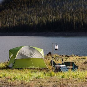 Coleman Sundome 6-Person Dome Tent, Green, 72" Center Height, Overall dimensions: 120'' H x 120'' W