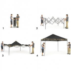 Ozark Trail 10 x 10 Instant 100 Sq. ft. Cooling SpaceGazebo with Realtree Xtra, Outdoor and Camping