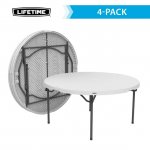 Lifetime 60-inch Round Nesting Table - 4 Pk (Commercial) - 480301