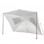 Ozark Trail 9 ft. x 7 ft. Gray Multi-Purpose Sunshade Beach Tent, with UV Protection