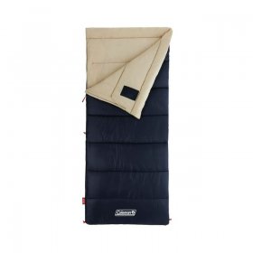 Coleman Autumn Glen 30-Degree Cold Weather Rectangular Adult Sleeping Bag, Navy, 33"x75"