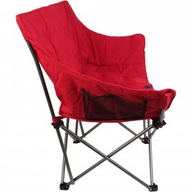 Ozark Trail Camping Love Seat Chair, Red, Adult Use, 15lbs