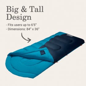 Coleman Montauk 40?F Big and Tall Sleeping Bag