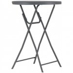 Cosco CSC60436SGY1E 18 x 26 in. Zown Commercial Cocktail Folding Table