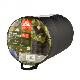 Ozark Trail Oversized 30F Cool Weather Sleeping Bag, Gray