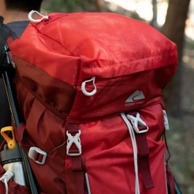 Ozark Trail 47 L Hydration Compatible, Hiking, Camping, Travel Backpack, Red, Unisex, New