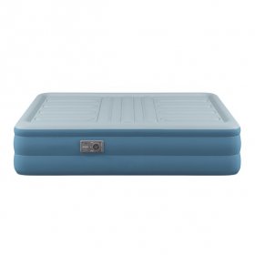 Beautyrest Lumbar Support 18" Inflatable Blow-up Air Bed Mattress with Built-in Pump Queen