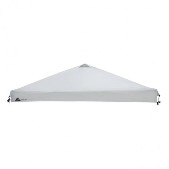 Ozark Trail 10\' x 10\' Straight Leg Replacement Top Canopy Shading Cover, White, Outdoor Canopy Type