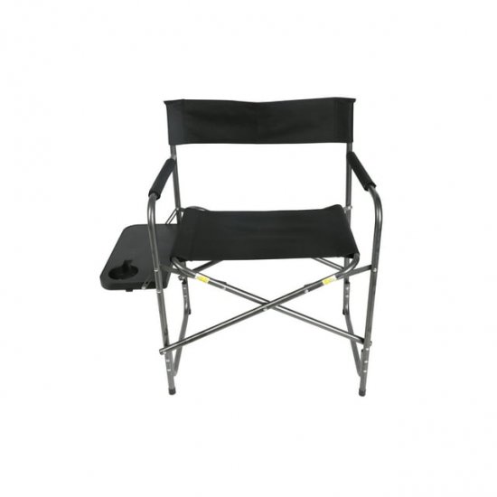 Ozark Trail WFC-95200 Director\'s Chair with Side Table, Black, Adult Size