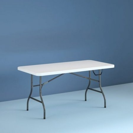 Cosco 6 Foot Premium Folding Table In White Speckle