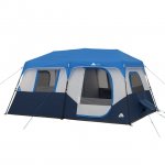 Ozark Trail 13' x 9' 8-Person Cabin Tent with LED Lighted Poles, 32 lbs