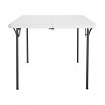 COSCO XL 36" Fold-in-Half Card Table w/ Handle, White, Indoor & Outdoor