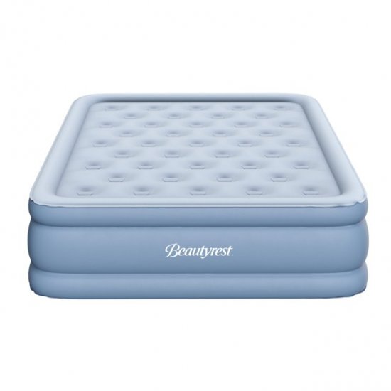 Beautyrest Posture Lux 15\" Inflatable Air Mattress with Multi-Purpose Electric Pump Queen