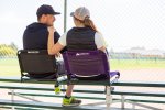 Ozark Trail Extra Wide Stadium Seat with Hooks, Black